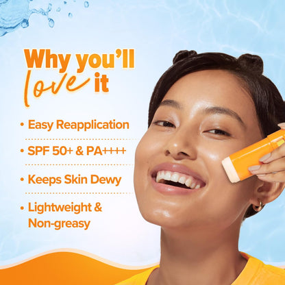 Aqualogica Glow+ Dewy Sunstick With Papaya & Vitamin C - 20G, Spf 30, Spf 50, All