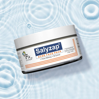 Fixderma Salyzap Face gel, Oil free hydrating gel, Deep Moisturization, Moisturizer for acne prone skin, Soothes acne and redness, non-comedogenic, non-greasy gel, Dermatologist tested - 50ml