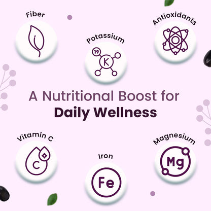 Neuherbs Natural Jamun Seed Powder - 200g For Diabetes | Supports Healthy Digestion & Sugar Levels | Rich in Vitamin C, Iron, Magnesium & Fiber