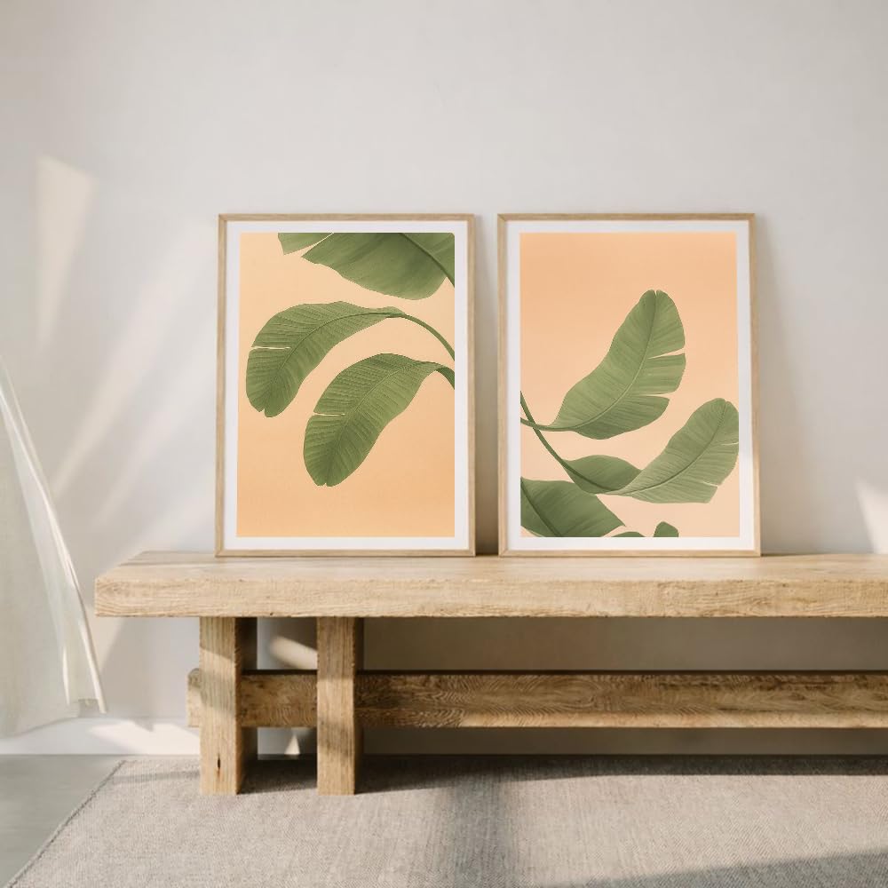 Set of 2 wall art paintings for living room & wall painting for bedroom wall decor - (10x13 Inch framed poster, Paintings for home decor)