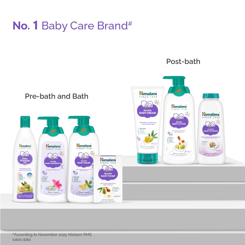 Himalaya Soothing Baby Powder 200gm | No.1 Doctor-Prescribed Brand | Formulated for sensitive skin | Soothes, calms and comforts baby's skin | 99% Natural Origin Ingredients | Free from harsh chemicals