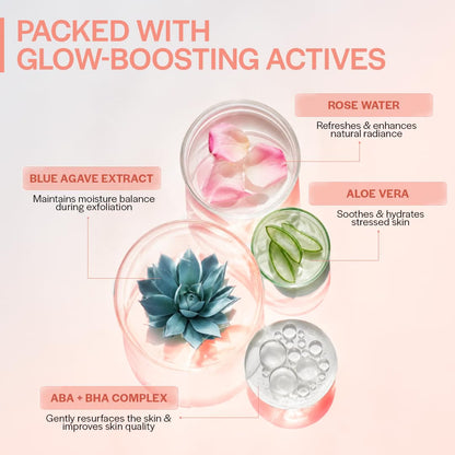 Suroskie Rosanna Rose Instant Glow Face Mask 50Ml | With Rose & Aloe Vera | For Cleans Pores & Dark Spot | Spa Glow At Home | Facial In A Jar | Korean Face Mask For Glowing Skin |Men & Women