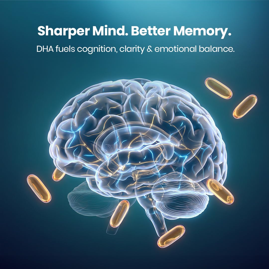 WOW Life Science Omega‑3 6X Strength Fish Oil Softgel Capsules | 2800 mg Fish Oil with 1120 mg EPA & 840 mg DHA | Supports Heart, Brain & Joint Health | Sourced from Sardines & Anchovies | 30 Softgel Capsules