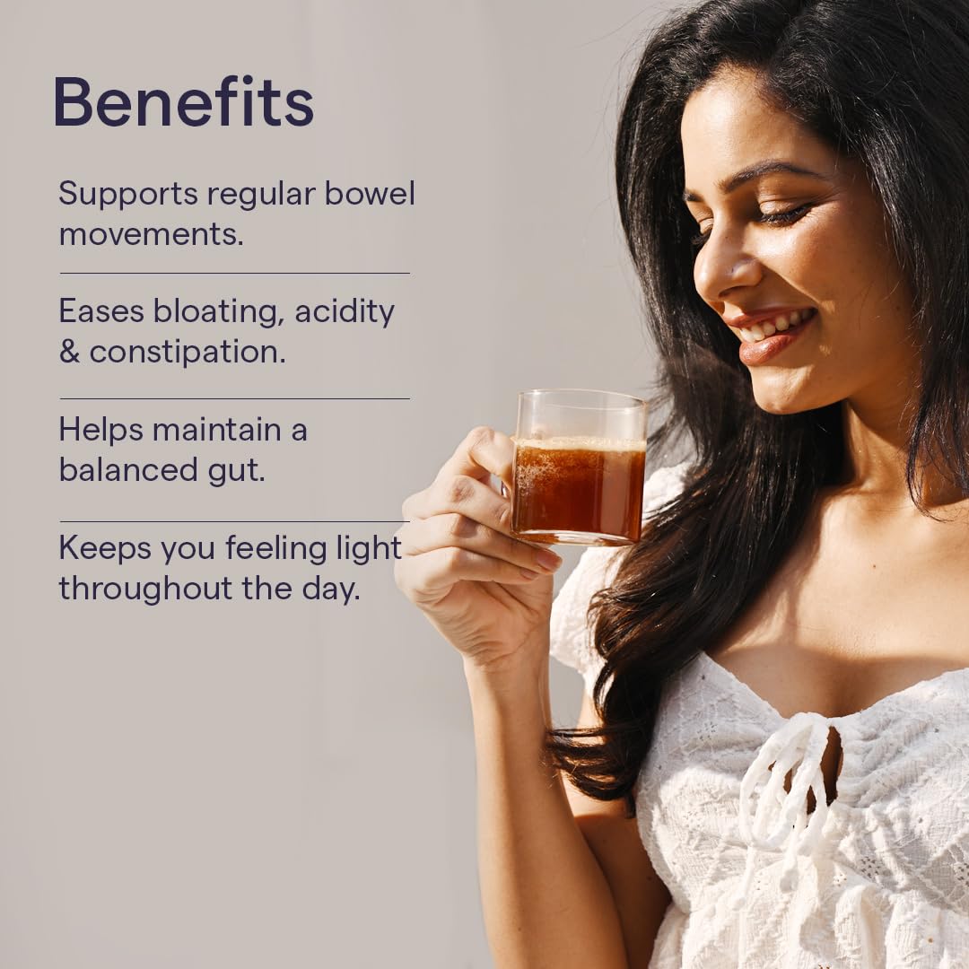 The Good Bug Gut Reset Morning Warm Mix | Effervescent Tablets with Ayurvedic ingredients & Prebiotic Fibres | Supports Regular Bowels, Eases Bloating & Digestive Comfort | 15 Tablets