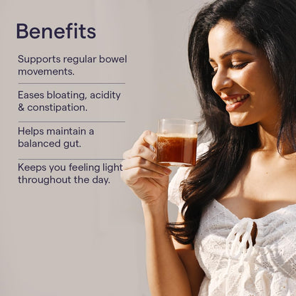 The Good Bug Gut Reset Morning Warm Mix | Effervescent Tablets with Ayurvedic ingredients & Prebiotic Fibres | Supports Regular Bowels, Eases Bloating & Digestive Comfort | 15 Tablets