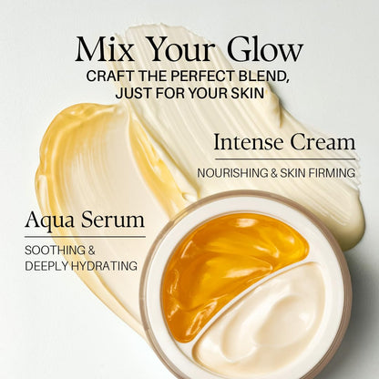 d'alba Piedmont Italian White Truffle Double Serum & Cream, Customizable 2-In-1 Intensive Skin Care, For Elasticity And Brightness, Mild And Vegan, 70g
