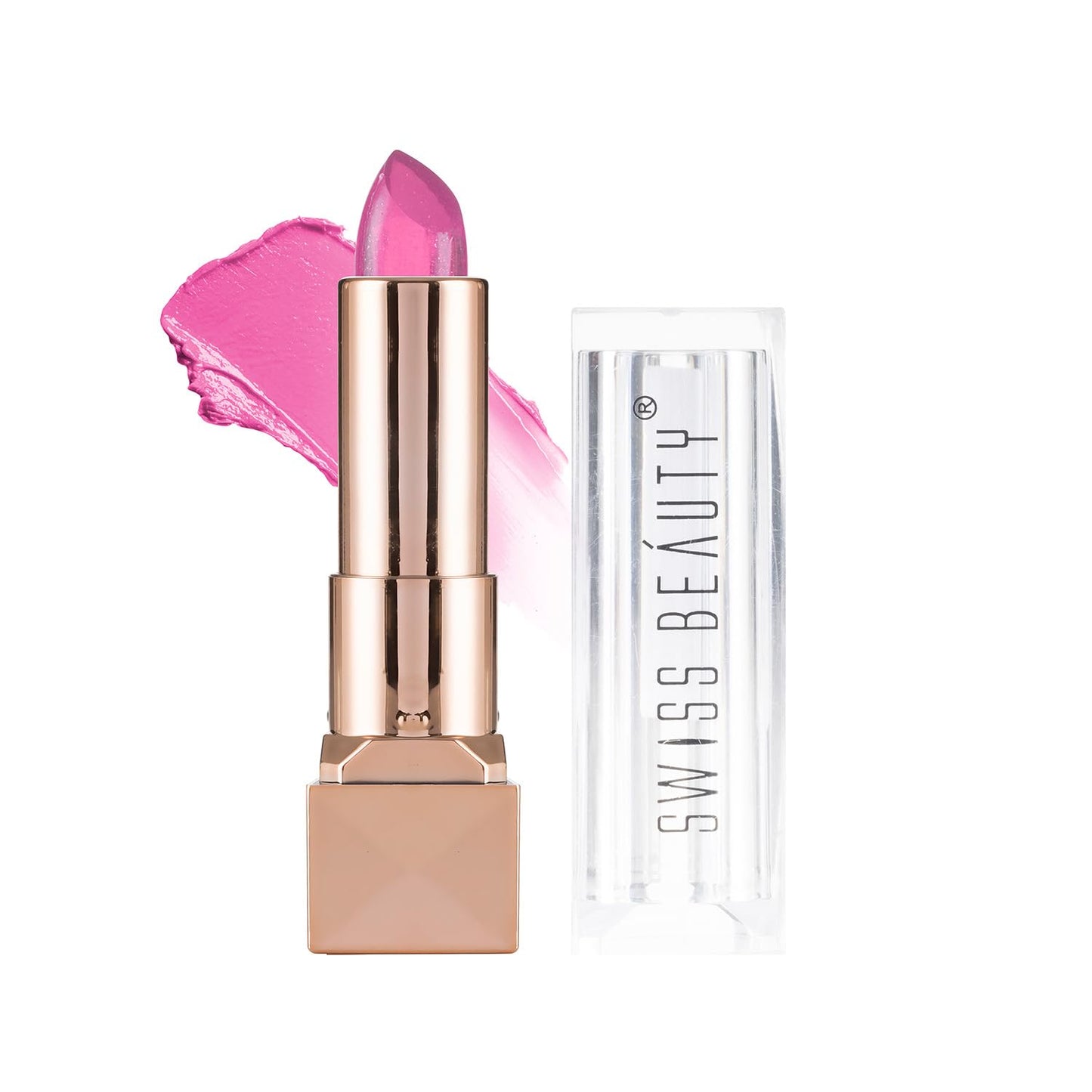 Swiss Beauty Glitter Color Change Gel Lipstick | Moisturising | Glossy Finish | Gives a Natural Colour | Lightweight | Shade-02, 3.6gm