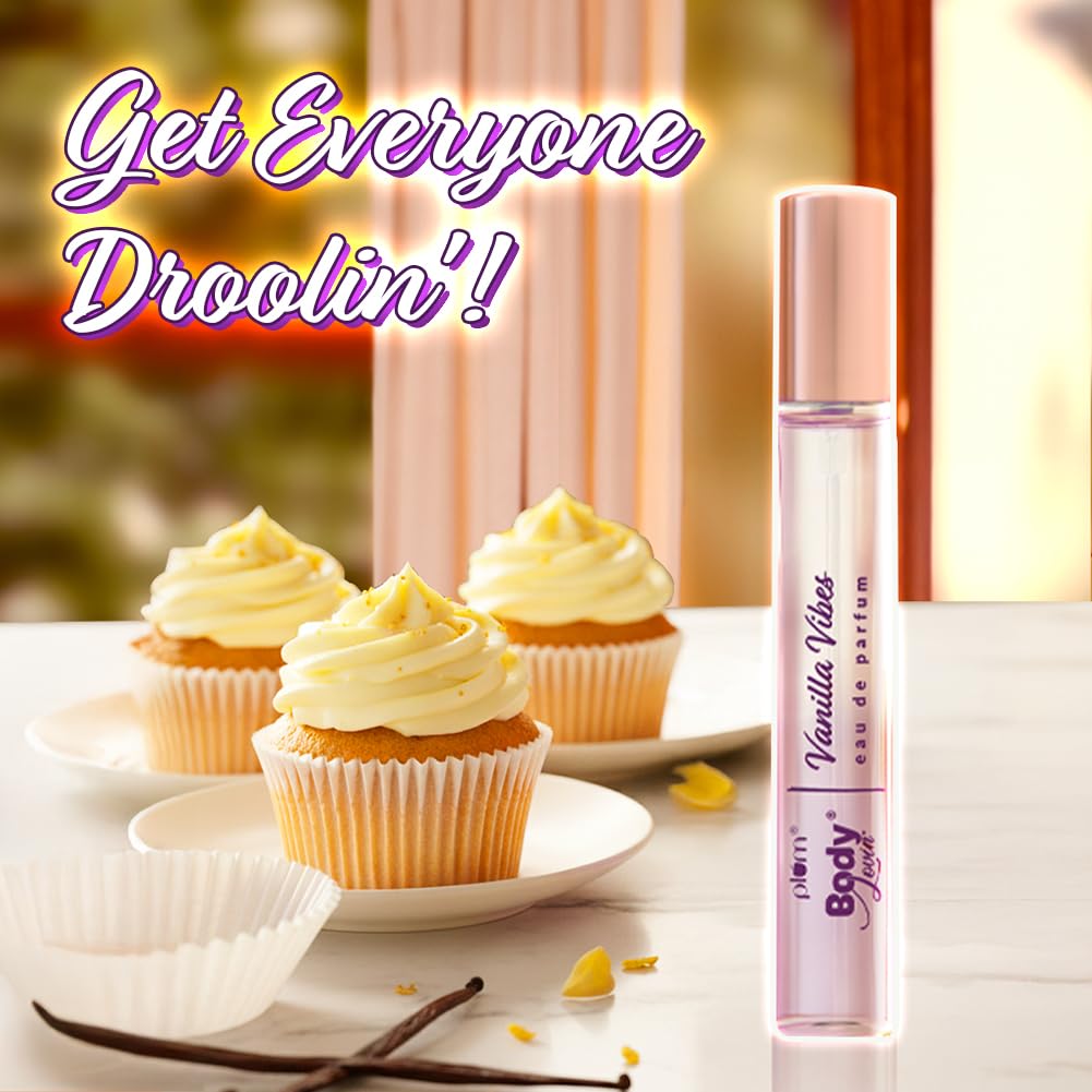Plum BodyLovin' Vanilla Vibes Perfume | Long Lasting & Premium Warm Fragrance | Luxury Perfume For Women | Sweet, Warm & Irresistible Notes of Vanilla | Travel Friendly | High On Fun | 15ml
