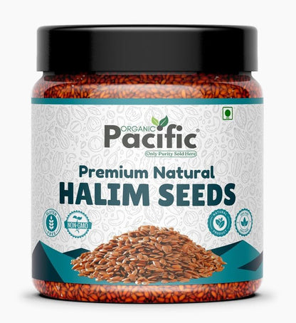 ORGANICPACIFIC Halim Seeds, Aliv Seeds, Seeds for Eating, Asaliya Seed Garden Cress Seed, Iron Rich Superfood for Immunity & Hair Growth