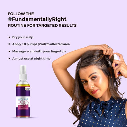 NEOLAYR PRO PROHAIR FOR QUICK HAIR FALL CONTROL SOLUTION 40 ML I Hair Serum for Hair Fall Control | Reduces stress-related hair fall and offers visible reduction in just 20 days