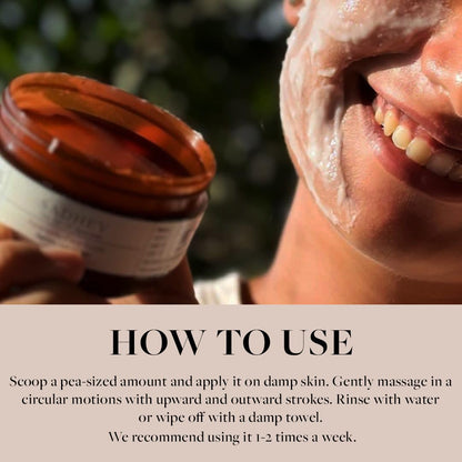Sadhev Ayurvedic Face Scrub with Sugarcane, Apple, and Lemon (15g) For Removeing Dead Skin, Reduces Blackhead and Whitehead Formation - Pack of 1