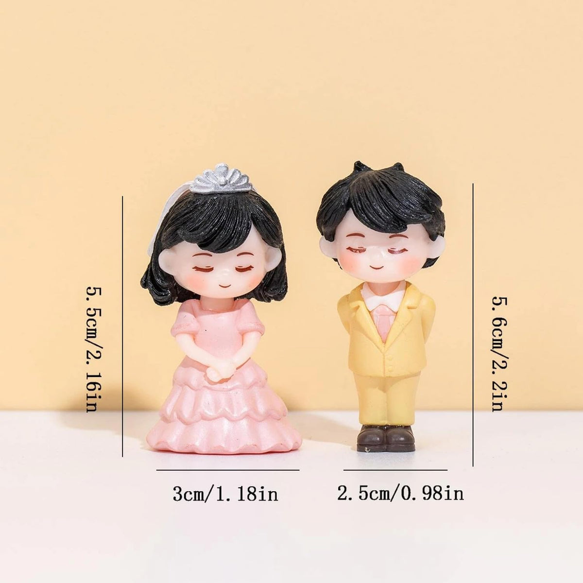 Love Proposal Couple Gift for Girlfriend Boyfriend Husband Wife Miniature Statue Showpiece for Valentines Day Gift Proposal Day Lovely Couple for Living Room Valentine Decoration
