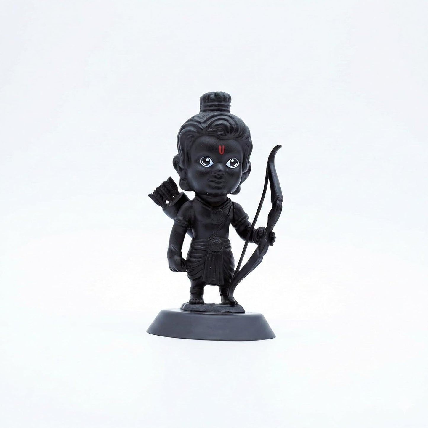 B.R STORE Ayodhya Lord Shree Ram Lalla Ji Idol | Dhanush Teer Kaman Figurine for Car Dashboard, Home & Office Decor | Divine God Statue for Puja & Gifting Family, Friends & Kids (Black)