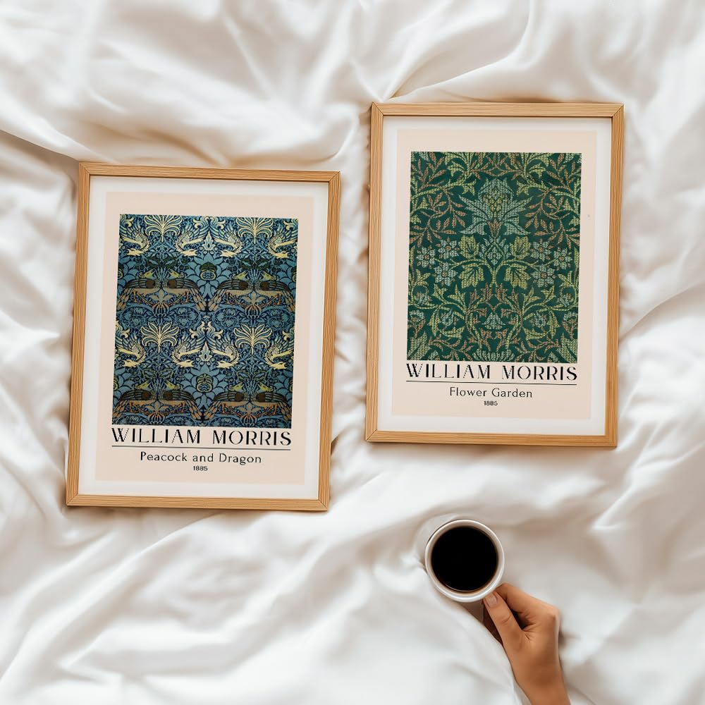 Set of 2 wall art paintings for living room & wall painting for bedroom wall decor - (10x13 Inch framed poster, Paintings for home decor)