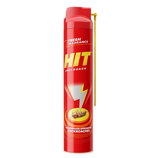HIT Crawling Insect Killer – Cockroach Killer Spray | Instant Kill | Deep-Reach Nozzle | Fresh Fragrance, 400ml