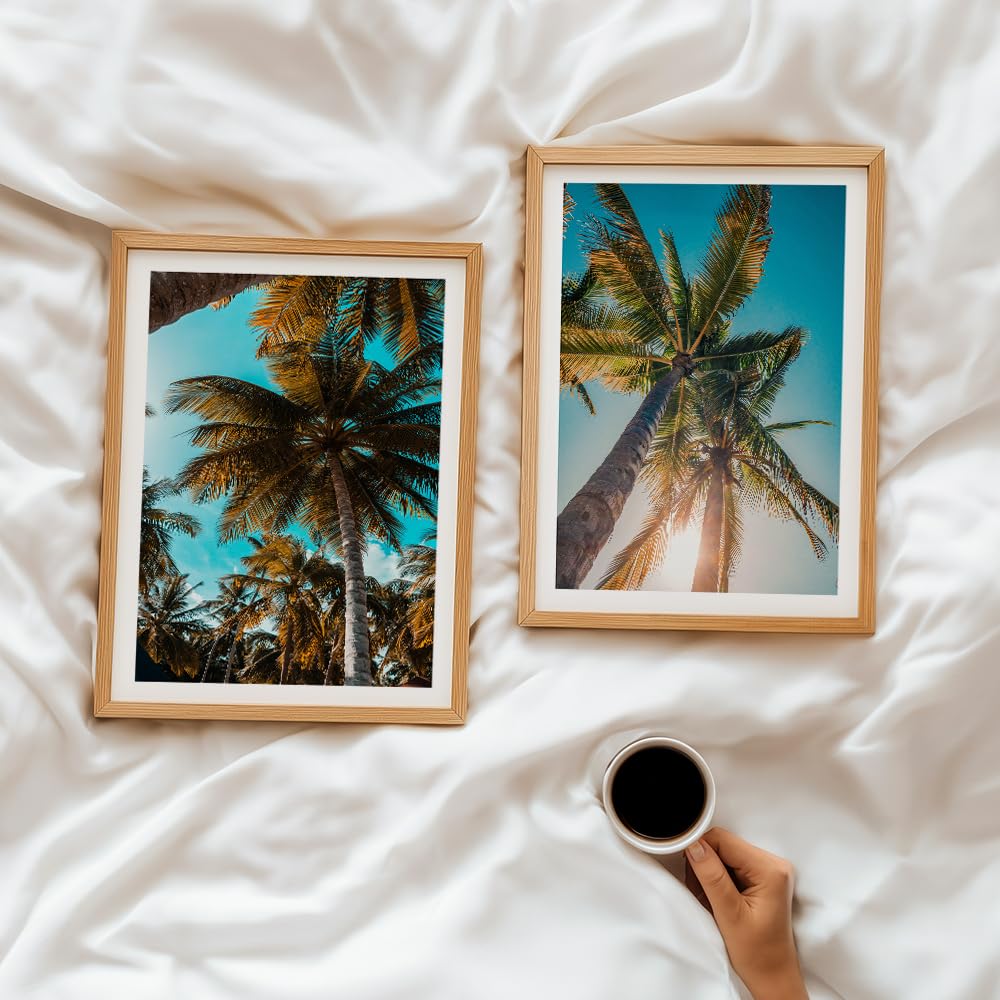 Set of 2 wall art paintings for living room & wall painting for bedroom wall decor - (10x13 Inch framed poster, Paintings for home decor)