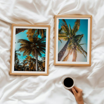 Set of 2 wall art paintings for living room & wall painting for bedroom wall decor - (10x13 Inch framed poster, Paintings for home decor)