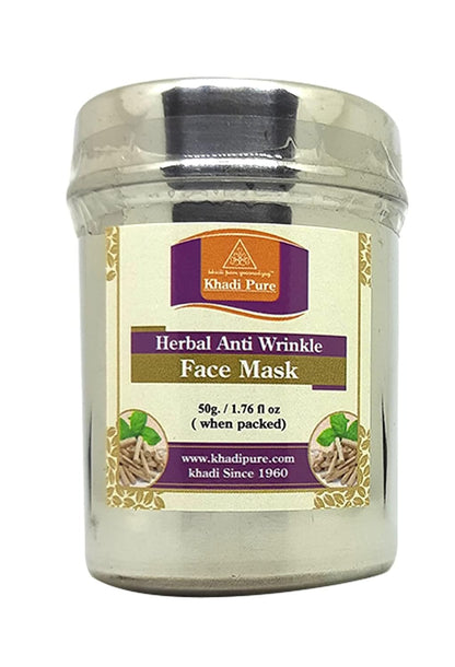 Khadi Pure Anti Wrinkle Face Mask, 50 g, Beige, (KPATWRFMX1)