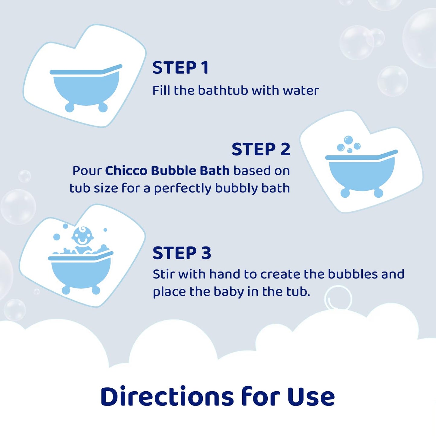 Chicco Baby Moments Bubble Bath, 300ml with Peach extracts | No Tears Formula | Hydrated Skin | Dermatologically Tested | Parabens & Phenoxyethanol Free