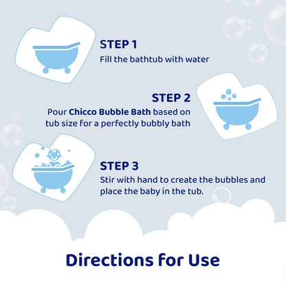 Chicco Baby Moments Bubble Bath, 300ml with Peach extracts | No Tears Formula | Hydrated Skin | Dermatologically Tested | Parabens & Phenoxyethanol Free
