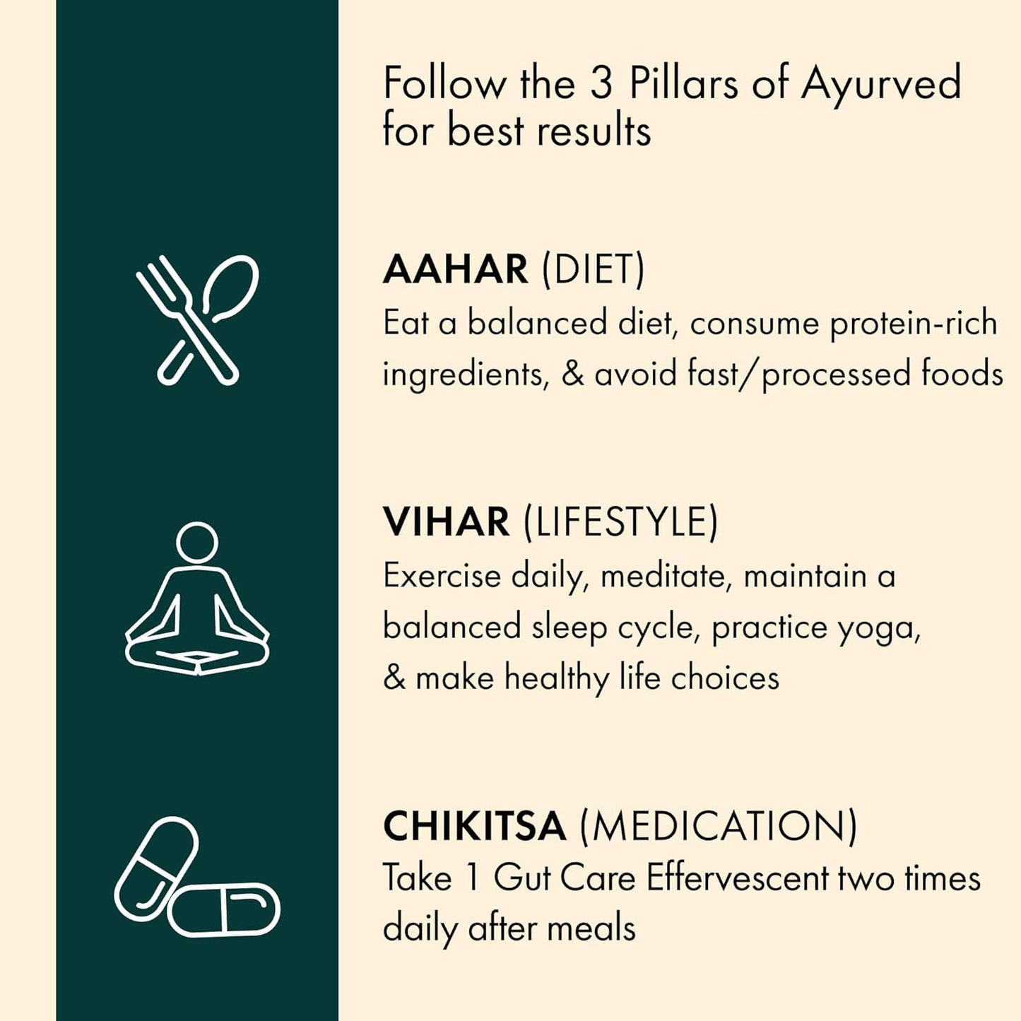 Dr. Vaidya’s Gut Care Effervescent Tablets | Helps reduce bloating & acidity, improves digestion, promotes gut health & regulates Bowel movement | Jeera, Ajwain, Saunf | Prebiotic & Probiotic Blend with healthy gut microbiome 15 Tablets