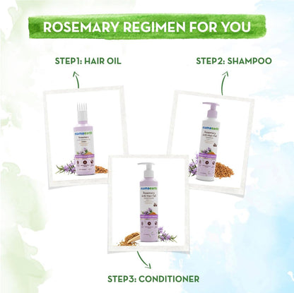 Mamaearth Rosemary Anti Hair Fall Conditioner with Rosemary & Methi Dana for Reducing Hair Loss & Breakage | Up to 94% Stronger Hair* | Up to 93% Less Hair Fall* | For Men & Women | 250 ml