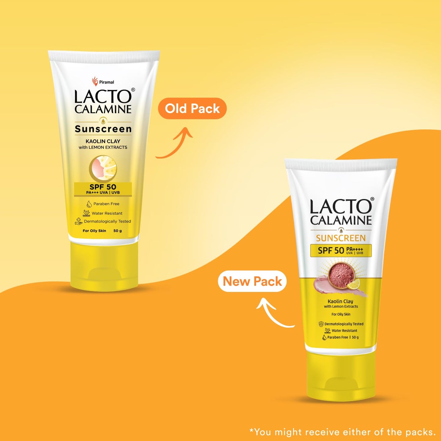 Lacto Calamine Sunscreen SPF 50 | 50g | PA ++++ For Oily Skin | UVA – UVB | Water Resistant & No White Cast | With Kaolin Clay, Vitamin E & Lemon Extracts | Paraben Free