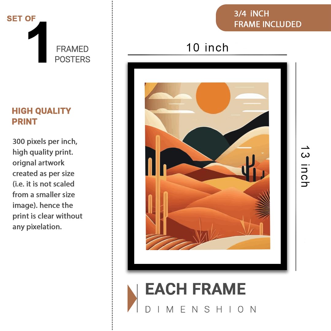 Wall paintings for home decoration - minimal Paintings with frame/Wall art decor framed posters for living room Bedroom Cafe decor (Theme-minimal) single frame