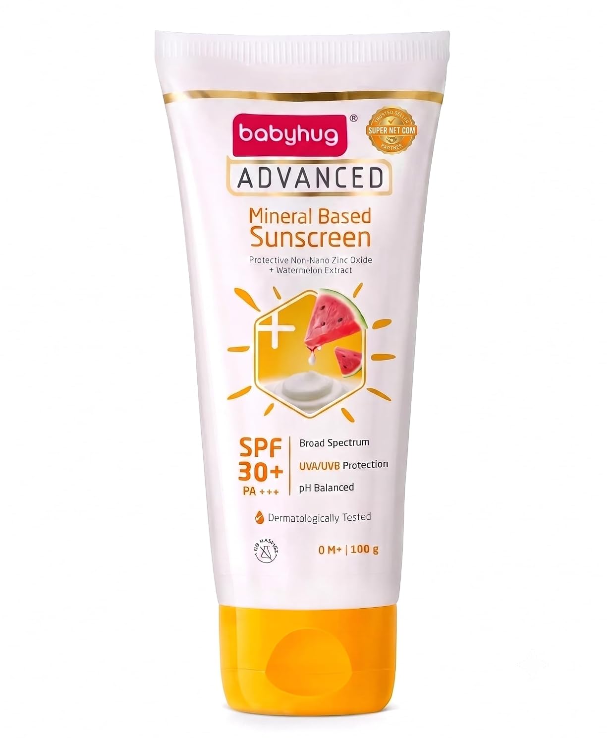 BABYHUG Advanced Mineral Based Sunscreen Lotion with SPF 30 +, PA+++,UVA/UVB Protection 100ML(Pack Of 1)