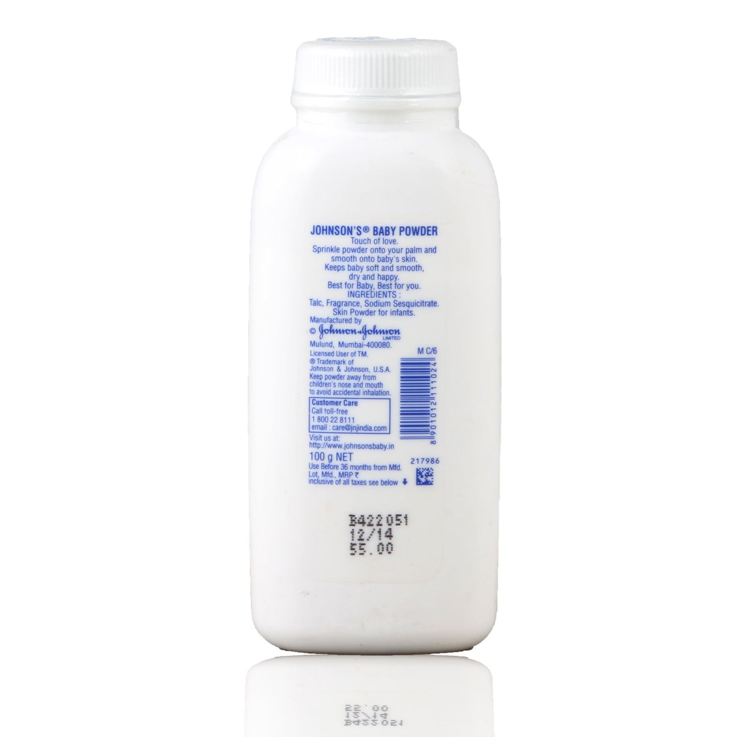 Johnson & Johnson Baby Powder, Pack of 100 G Bottle