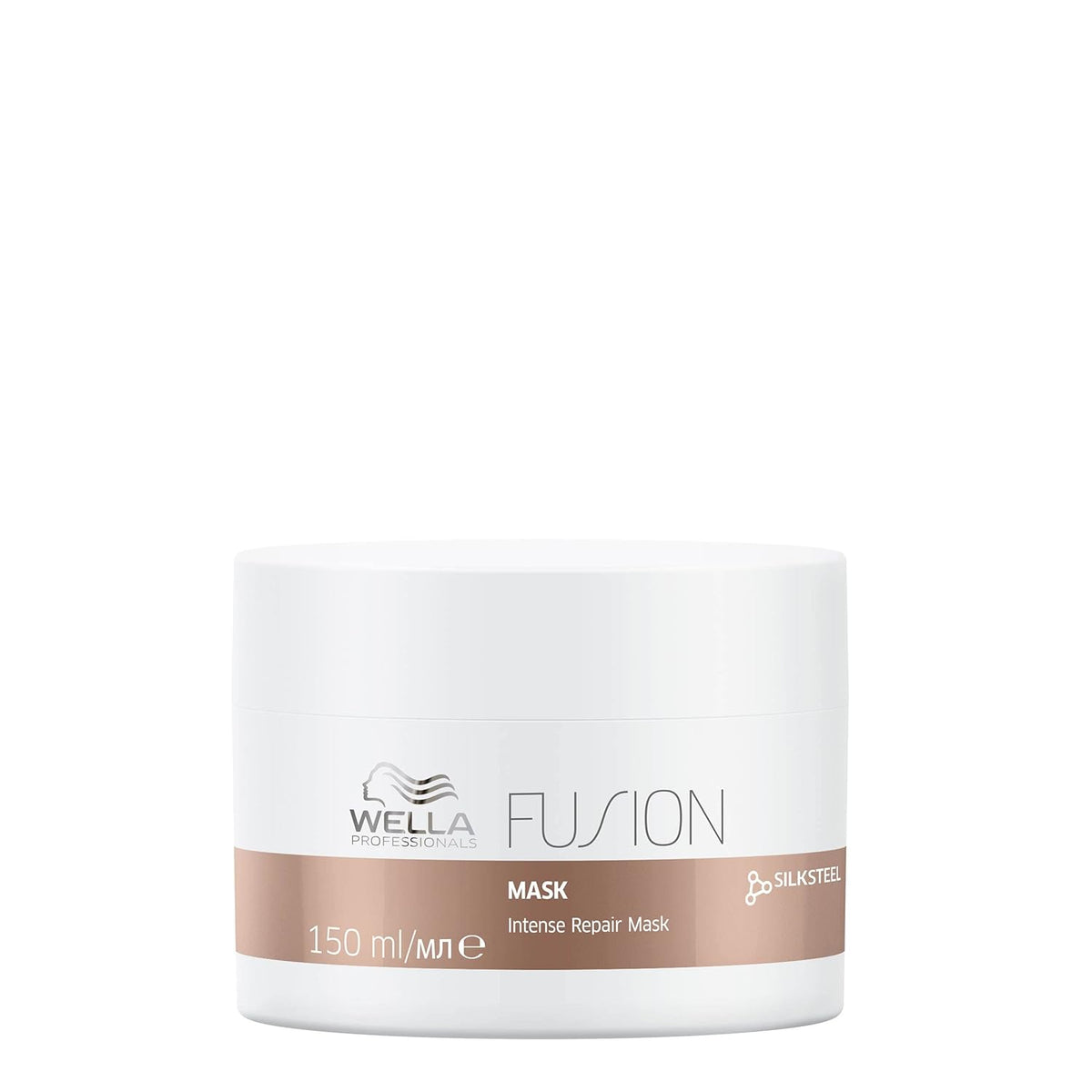 Wella Fusion mask jar on a white background