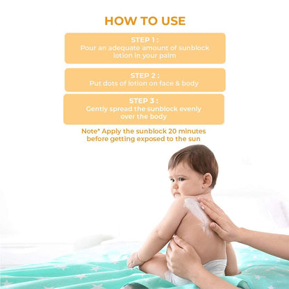 Softsens Sunblock Spf 30 Lotion | Enriched with Vitamin E, avocado & carrot extracts | For Babies & Parents | 50g Pack of 1