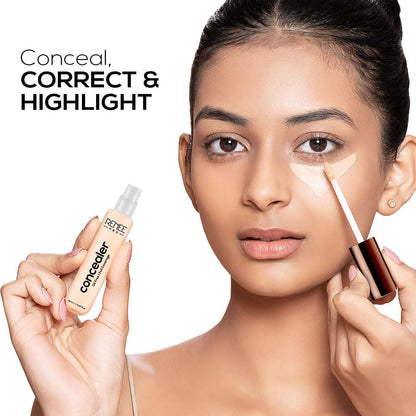 RENEE PRO Liquid Concealer - Cookie, Lightweight, Full Coverage, Long-Lasting, Buildable. Seamlessly Hides Blemishes & Dark Spots for Natural Finish. Infused with Vitamin A & Niacinamide 14ml