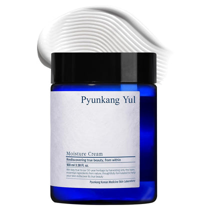 [PKY] Pyunkang Yul Moisture Cream, Korean Face Moisturizer for Dry and Combination Skin, Deep Hydration with Shea Butter and Jojoba Oil, Lightweight and Non-Greasy (100ml)
