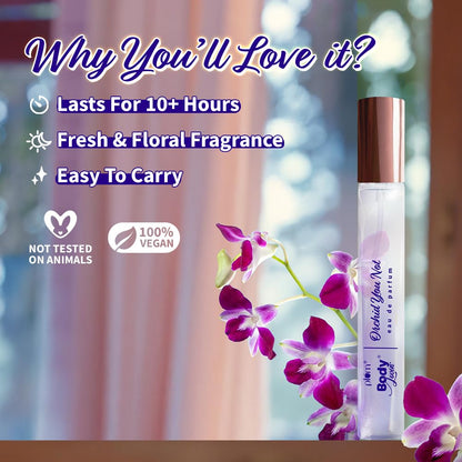 Plum BodyLovin' Orchid-You-Not Perfume | Long Lasting & Premium Fresh Floral Fragrance | Luxury Perfume For Women | Red Apple, Freesia & Musk Notes | Travel-Friendly | High On Fun (15 ml)
