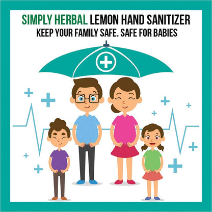 Simply Herbal Hand Sanitizer Neem, Lemon & Alcohol Based 100 ML