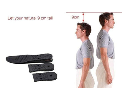 Purastep 4 Layers 9 cm (3.5 Inch) Height Increasing Shoes Insoles - For Men And Women - 1 Pair
