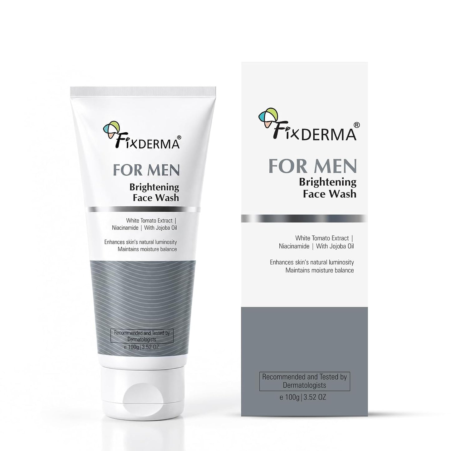 Fixderma Brightening Face Wash For Men |Niacinamide Cleanser-100 ml | Niacinamide, Jojoba Oil