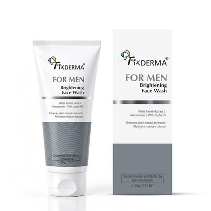 Fixderma Brightening Face Wash For Men |Niacinamide Cleanser-100 ml | Niacinamide, Jojoba Oil