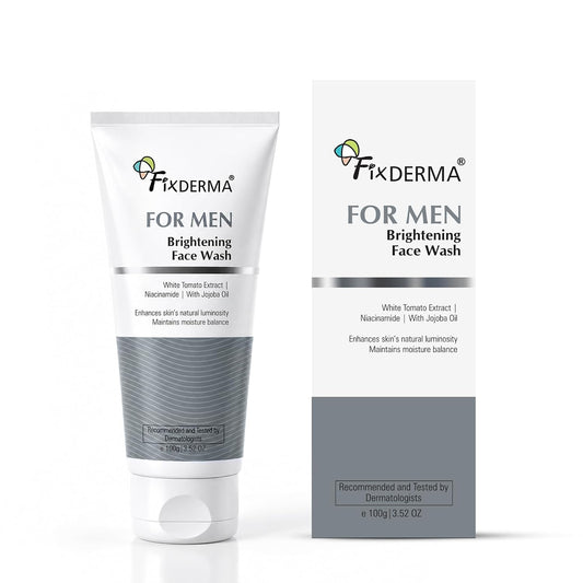 Fixderma Brightening Face Wash For Men |Niacinamide Cleanser-100 ml | Niacinamide, Jojoba Oil
