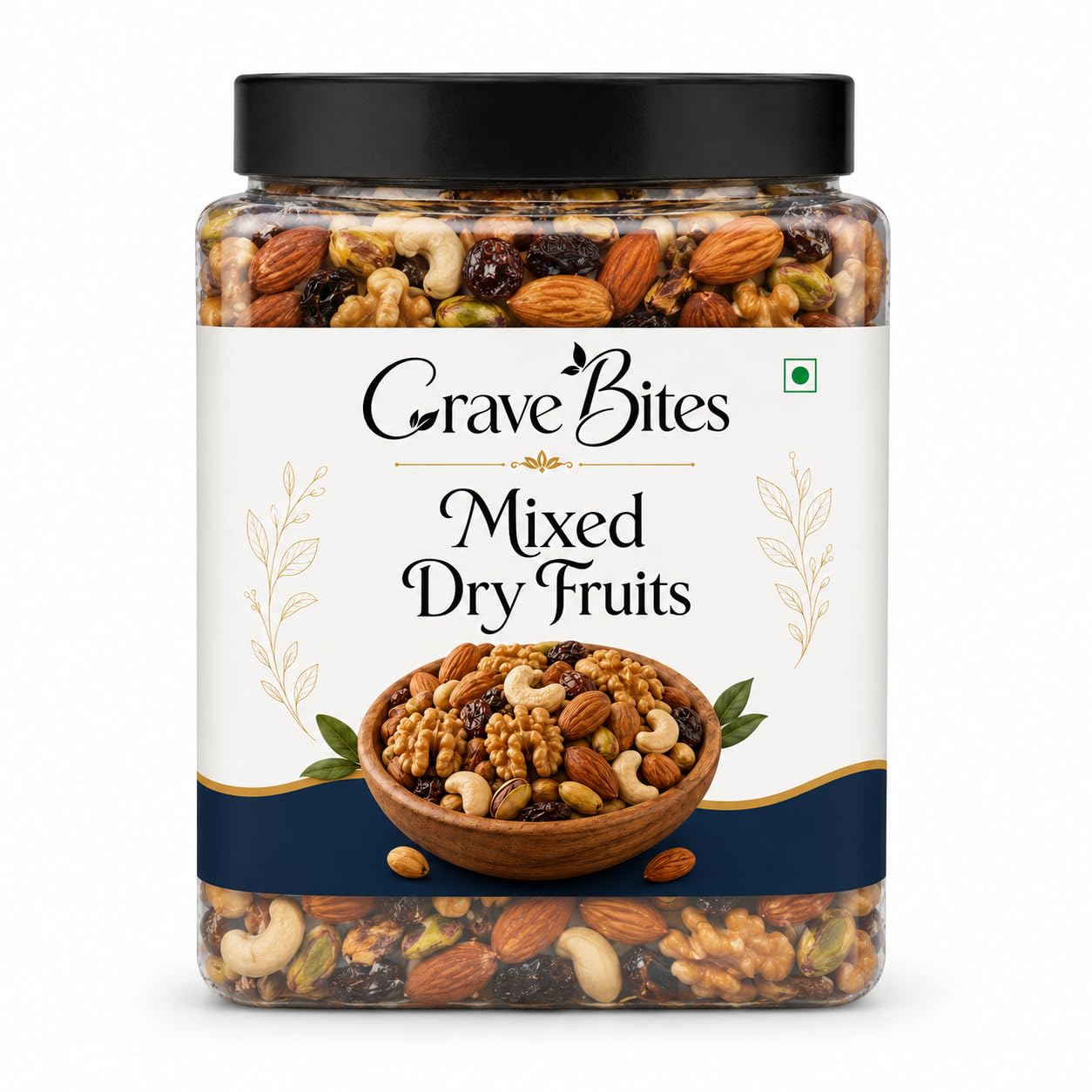 Crave Bites Mix Dry Fruits | Fit for Fasting | Healthy Snacks Mixed Nuts Contain Almonds, Cashews, Dates, Raisin | Superfood Nut Mix for Daily Energy & Snacking