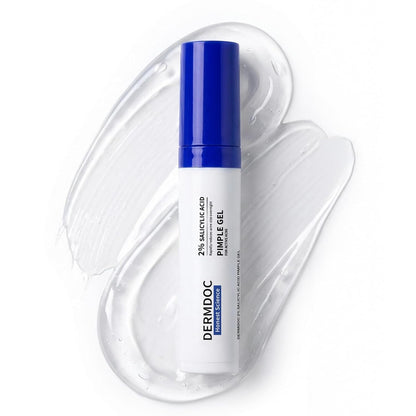 DERMDOC 2% Salicylic Acid w/w Pimple Gel, 5ml | Acne Spot Treatment for Oily & Acne-Prone Skin | Reduces Pimples, Redness & Inflammation | Clears Clogged Pores | Lightweight & Fast Absorbing | Anti-Acne Gel for Breakouts & Active Pimples