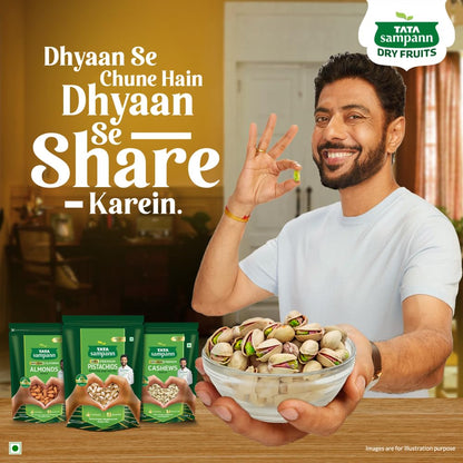 Tata Sampann Pistachios Roasted & Salted, Pista, 200g, Rich In Protein, Phosphorus, & Dietary Fibre, Premium Nuts & Dry Fruits, Crunchy & Delicious Healthy Snack