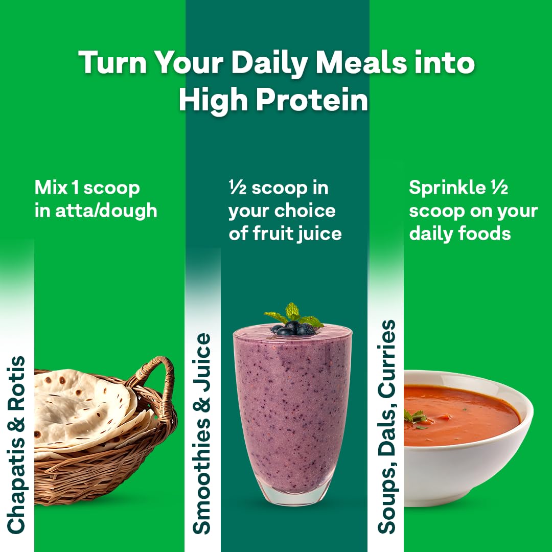 OZiva Plant Protein for Everyday Fitness | 30g Protein - Pea Isolate | Complete Plant Protein Powder | No Added Sugar, Certified Clean & Vegan (Unflavoured, 500g)