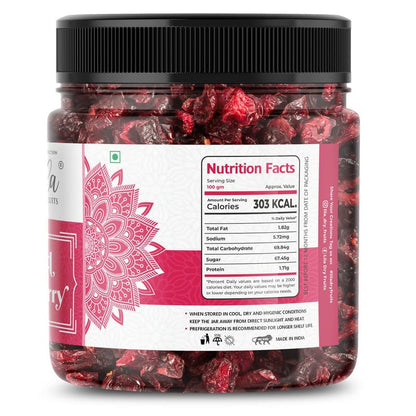 LILA DRY FRUITS Californian Dried and Sweet Sliced Cranberries | Real dried fruit without Sugar | No added Preservatives | Dehydrated Superfood Vegan & Non GMO Fruit Perfect for Gifting