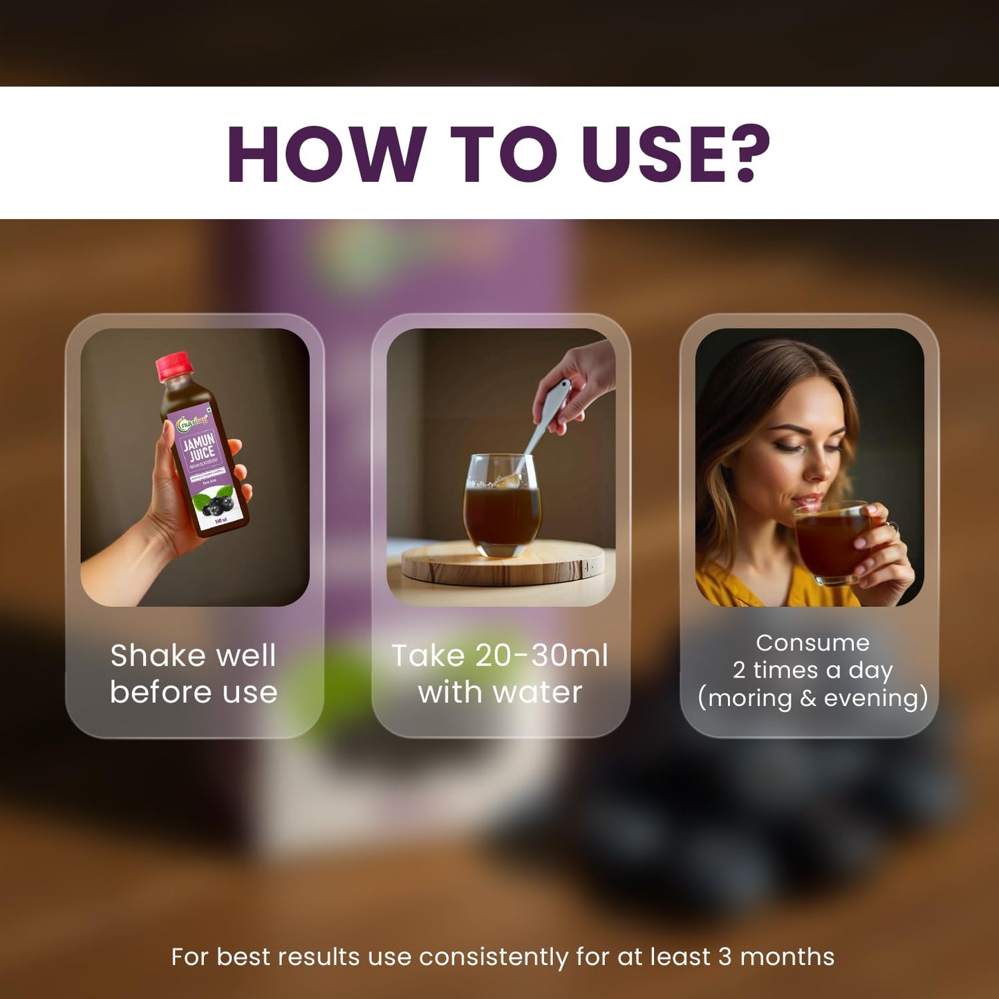 Nutriorg Jamun Juice | 500 ml | Pure Jamun Juice for Diabetes Care | Controls Blood Sugar Levels | Blood Purification | No Added Sugar, Preservatives, or Colors