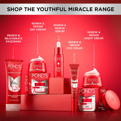POND'S Youthful Miracle Hexyl Retinol Complex, Renew & Repair Day Cream 50g SPF 15 PA++