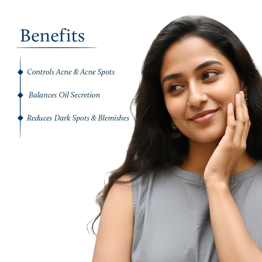 Blue Nectar Honey & Neem Face Wash for Oily & Acne Prone Skin | Natural Cleanser for Acne and Oil Control | Face Wash for Oily Skin with Vitamin C (11 Herbs, 200ml)