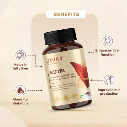 Jiva Kutki Capsules Liver Support Detox 60 Caps