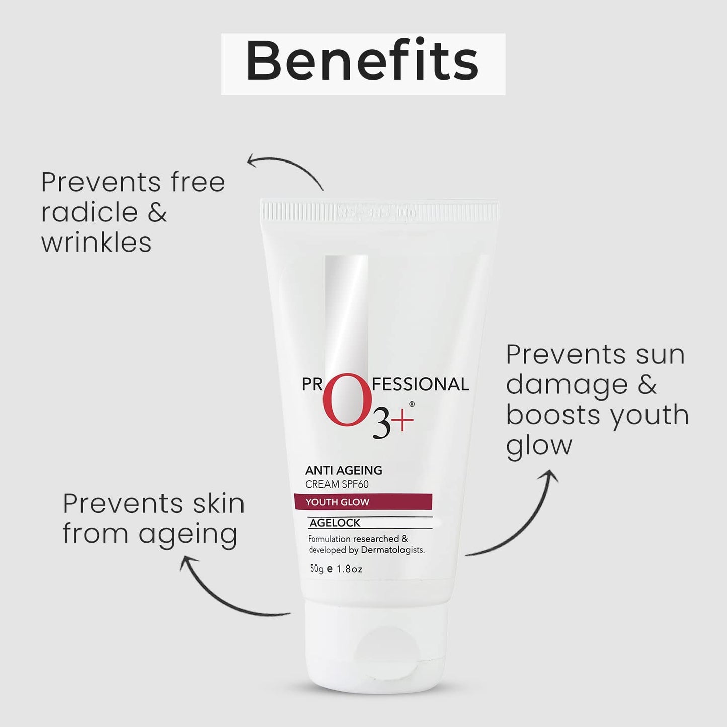 O3+ Agelock Anti Ageing Cream Spf-60,50 Gm